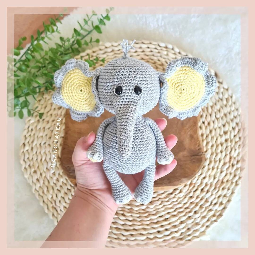 Knuffel Olifant Haakpatroon NL