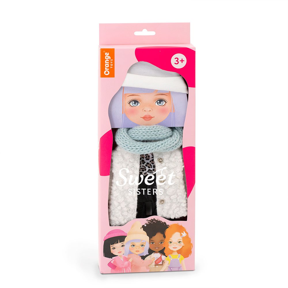 Sweet Sisters Kledingset: Witte Bontjas