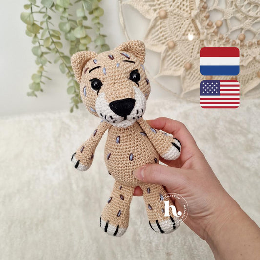 Knuffel Luipaard Haakpatroon NL/ENG