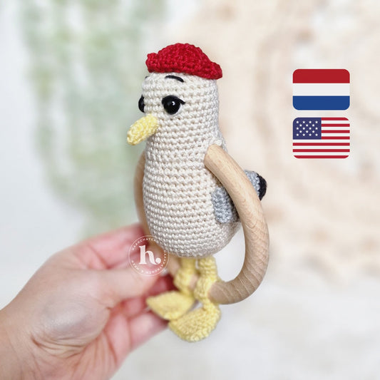 Rammelaar Zeemeeuw Haakpatroon NL/ENG