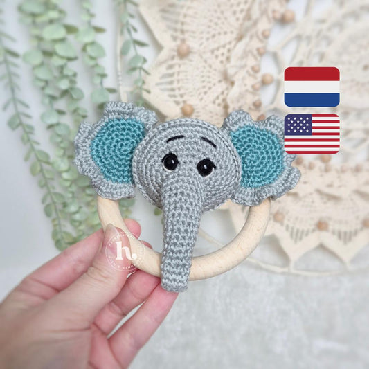 Rammelaar Olifant Haakpatroon NL/ENG