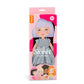 Haakpakket Pop Tess met poppenhaar pruik & kleding set: Licht blauwe jurk