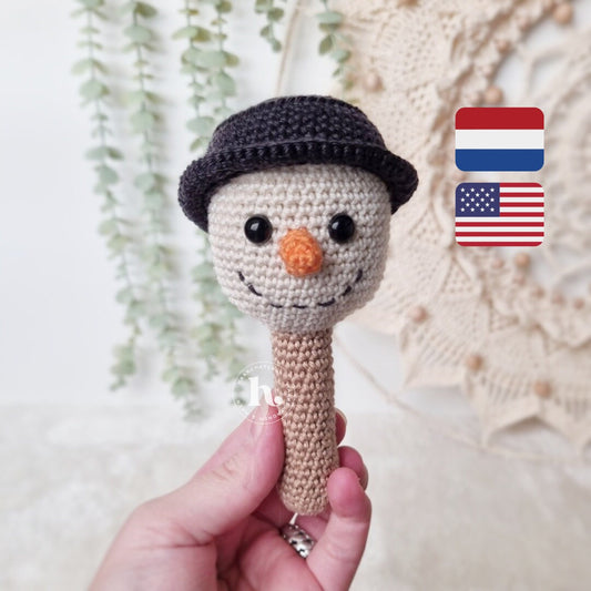 Rammelaar Sneeuwpop Haakpatroon NL/ENG