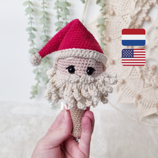 Rammelaar Kerstman Haakpatroon NL/ENG