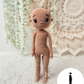 Haakpakket Pop Tess met poppenhaar pruik & kleding set: Witte Bontjas